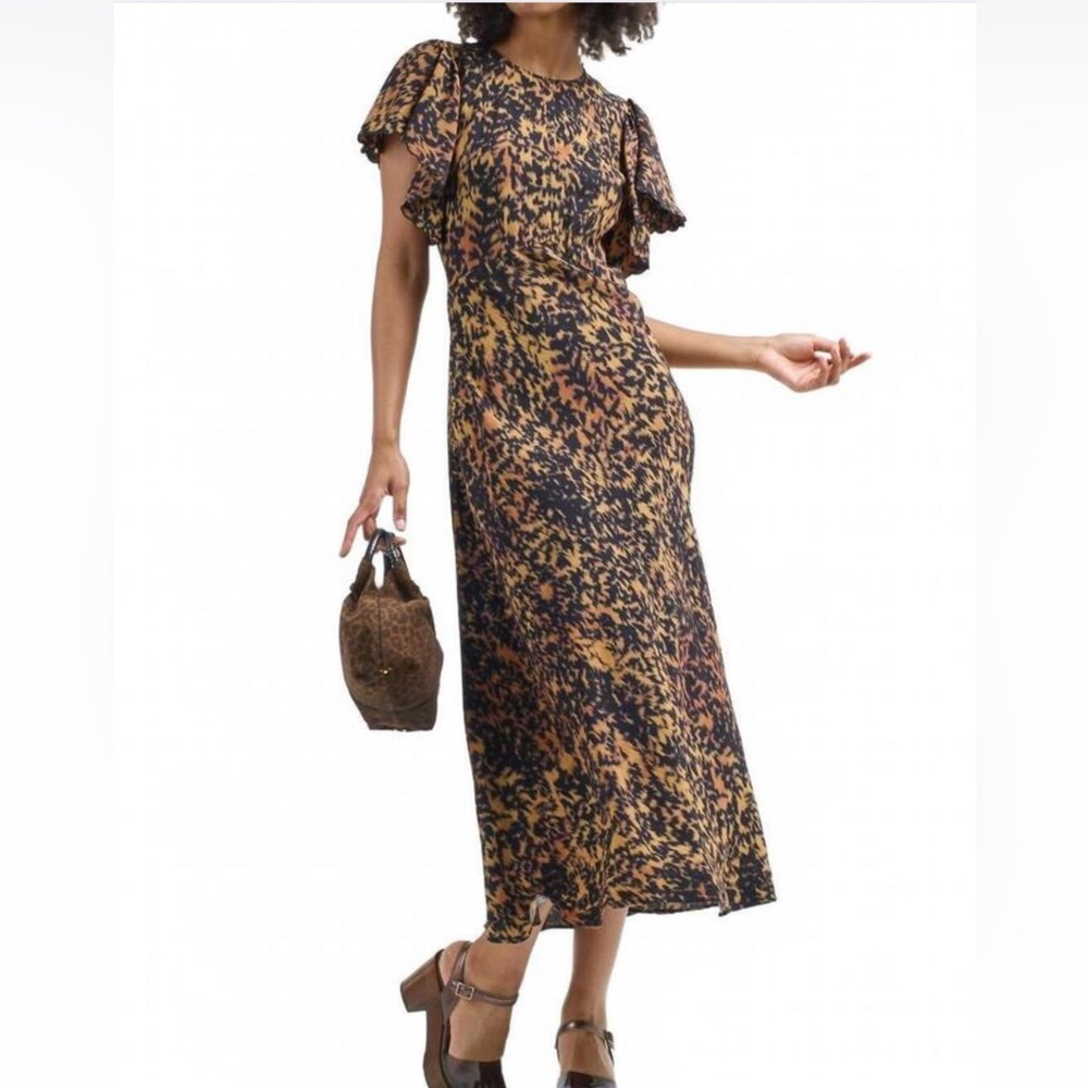ULLA JOHNSON blithe flutter sleeve dress Sz 12